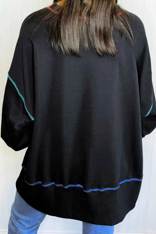 Pumpkin & Flower Graphic Long Sleeve Sweatshirt Trendsi 440bd773-821d-4f15-bcdb-f645badcafe1-Max
