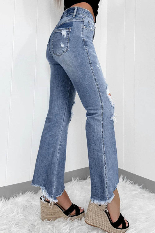 Distressed Raw Hem Bootcut Jeans Trendsi 4447ff4d-ed06-404e-9cdc-8fc97071cf50-Max