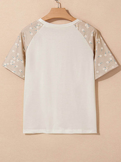 Floral Print Color Block Raglan Sleeve T Shirt Trendsi 44623e0c29d64ea8b642b4ba75a2d454-Max-Origin