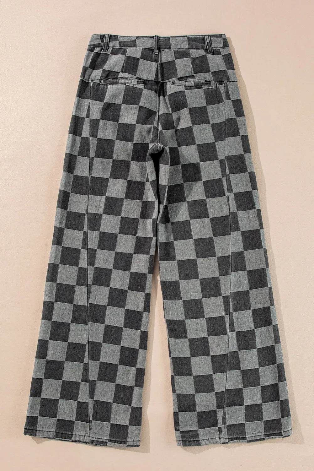 Checkered Wide Leg Jeans with Pockets Trendsi 44986f36-3f65-4548-9f51-4aefaee5778a-Max