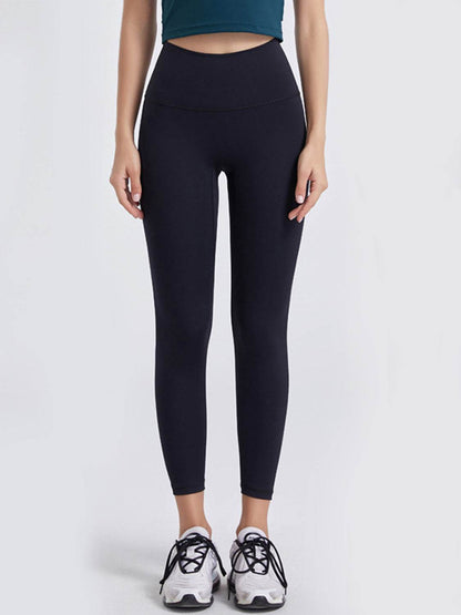 Wide Waistband Sports Leggings Black Trendsi 4499a112f3344750898eb4a1a7823fc3-Max