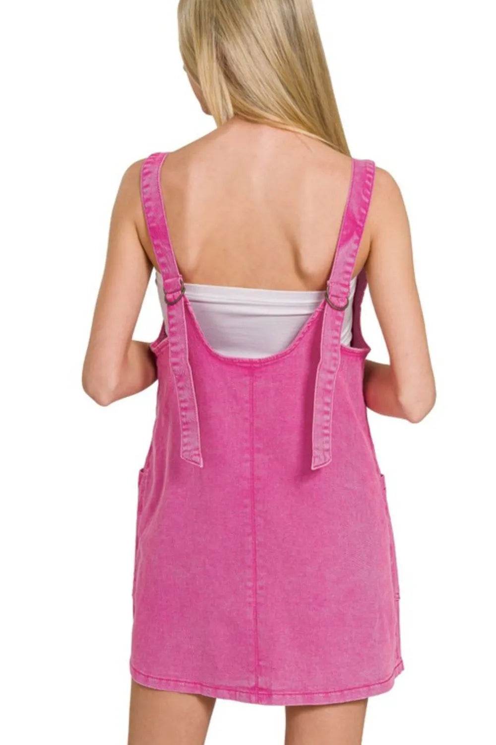 Zenana Washed Adjustable Strap Denim Overall Dress Trendsi 44a7c73d-f38a-4388-87c9-594bb10b27df-Max-Origin