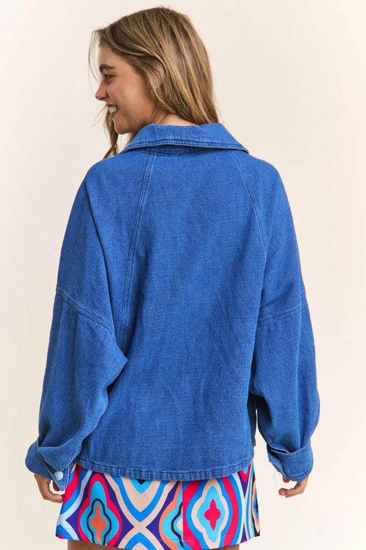J.NNA Snap Down Long Sleeve Denim Shacket Trendsi 44ad21e7-0041-49b8-b766-68af54f4054c-Max