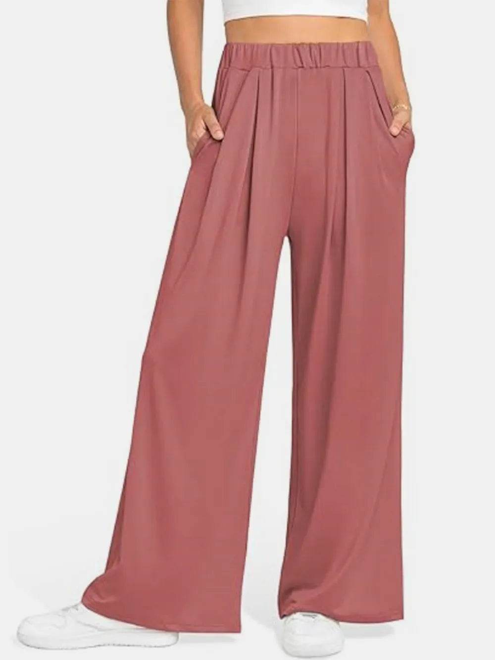Elastic Waist Wide Leg Pants Burnt Coral Trendsi 44b3eaac-527c-40d4-a306-1ff8932d6e51-Max