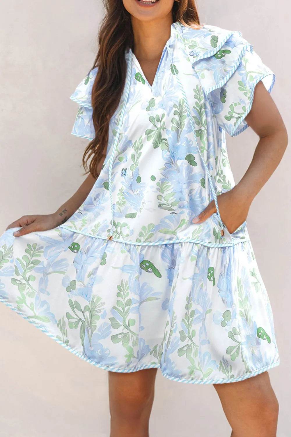 Floral Contrast Edge Layered Short Sleeve Mini Dress Light Blue Trendsi 44bc05a4-a416-453f-b2fc-b13831abc7d2-Max-Origin