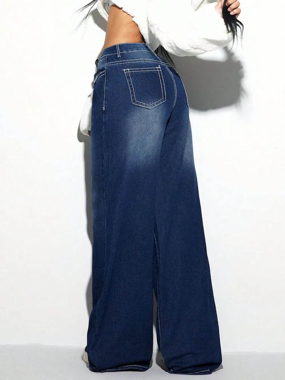 Cross Wide Leg Jeans Trendsi 44cbf7b8-3fc2-4a9e-82db-16603bcad1b0-Max