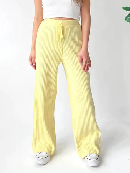 Ribbed Wide Leg Sweater Pants Pastel Yellow Trendsi 44deb7dd-5b02-42dc-b739-288348f45469-Max