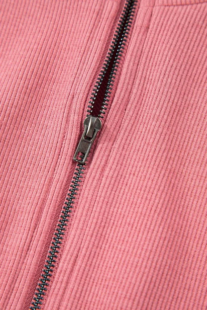 French Terry Zipped Collar Sleeveless Drawstring Waist Mini Dress Trendsi 45272800-1923-4f80-84e9-594cc2aaee21-Max-Origin