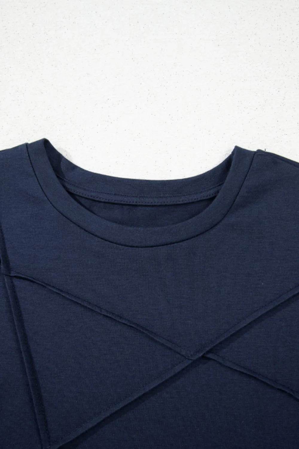 Solid Color Round Neck T Shirt Trendsi 454d8170-bda8-4dd9-8812-609a5a158d21-Max-Origin