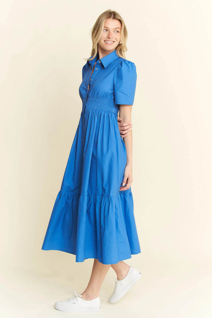 Jade By Jane Short Sleeve Button Down Midi Dress Trendsi 45a3b9f0e2f34b258eb35dfb785c68ea-Max-Origin