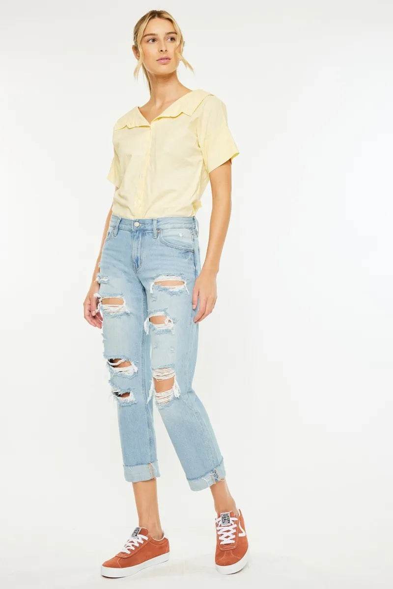 Kancan Mid Rise Distressed Boyfriend Jeans Trendsi 45ab1695acbc4f2db0ddbb908ea0910a-Max-Origin