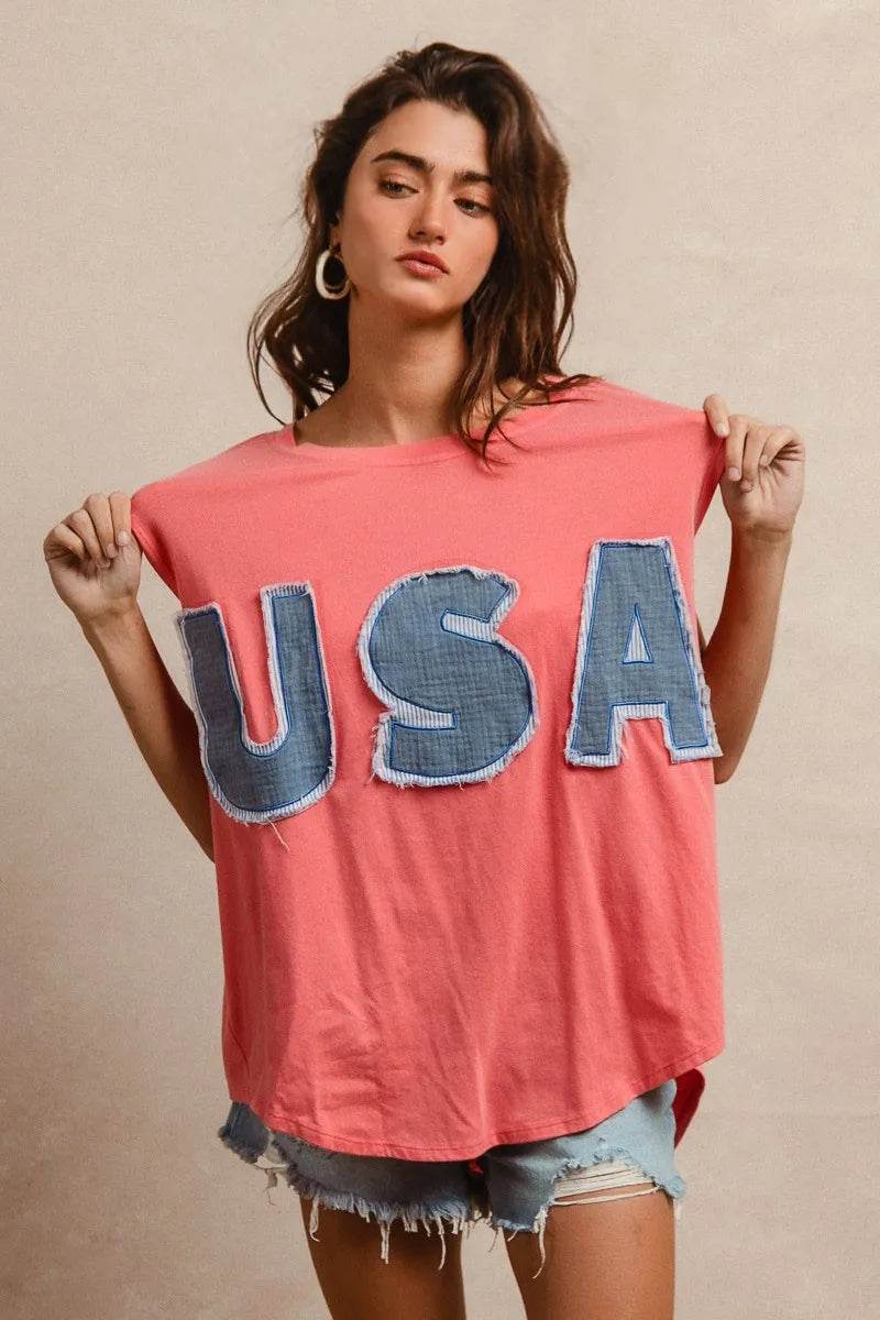 BiBi Washed Jersey With Usa Patched Raw Cut Edge Detail Trendsi 46286ce9ab06438f88e34cdf28b05a06-Max-Origin