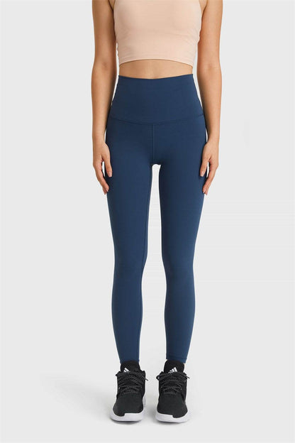 Millennia Ultra Soft High Waist Leggings Navy Trendsi 465fd55856eb43b393102afa027ad79b-Max