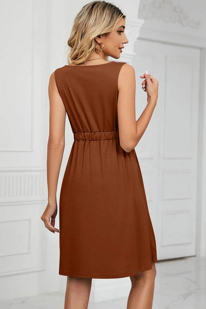 Buttoned Wide Strap Mini Dress Trendsi 46638c81-3459-4d57-b2a0-6bdddb813364-Max