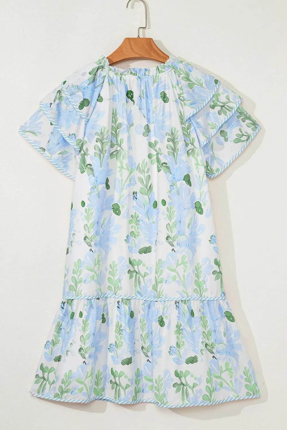 Floral Contrast Edge Layered Short Sleeve Mini Dress Trendsi 466e44f4-6e08-408d-b1e9-44eb279aa484-Max-Origin