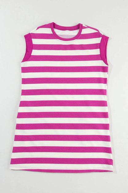 Stripe Cap Sleeve Pocketed Shift Tee Dress Trendsi 46cbb29d-79a6-480e-99df-867c0d78aa36-Max-Origin