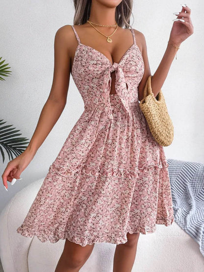 Frill Ditsy Floral Spaghetti Strap Mini Dress Trendsi 46eff807-4d22-44ee-b3e1-7d9ff57cbaf6-Max