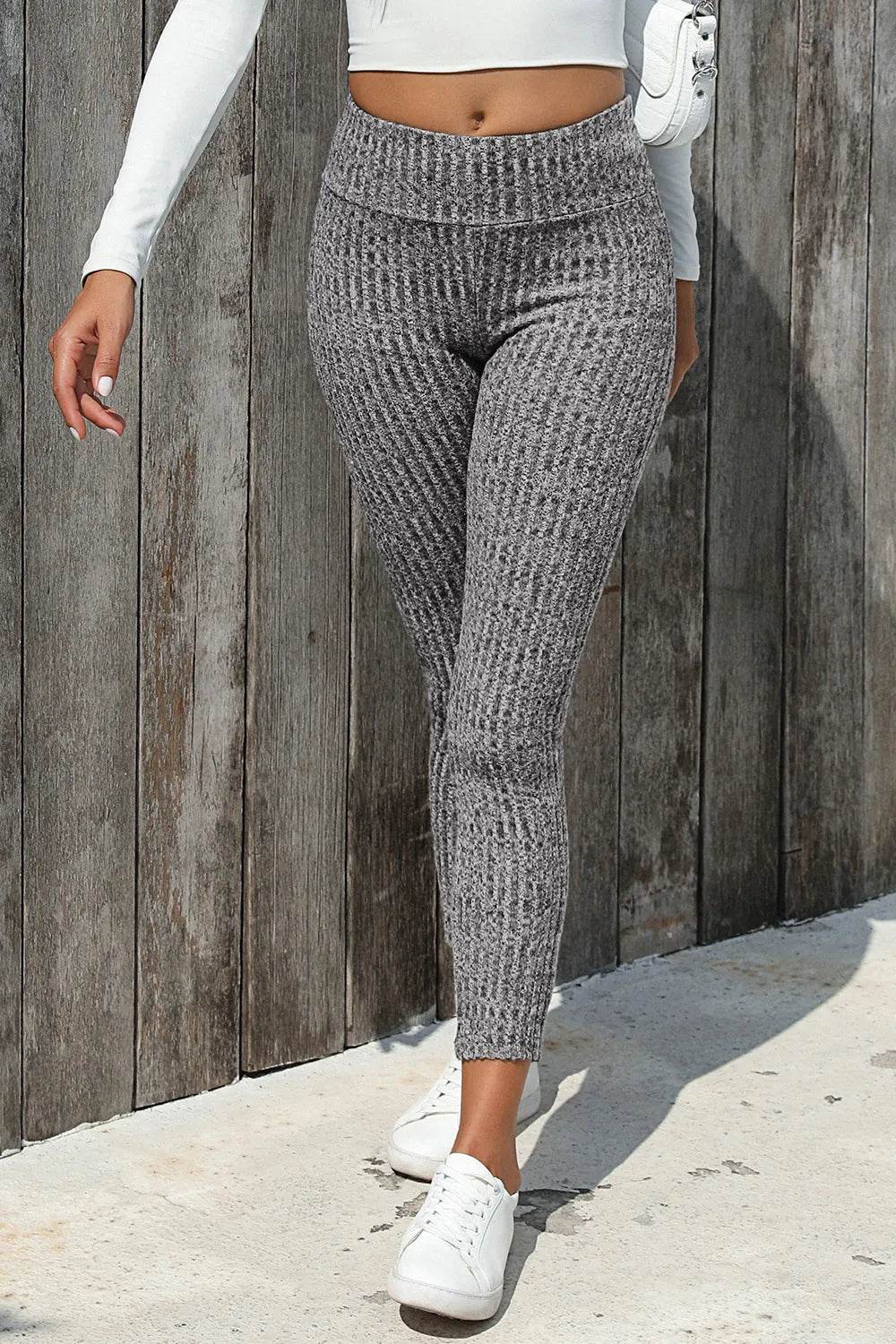 Ribbed High Waist Leggings Trendsi 4712b1eb-7620-4f25-8b8f-be437eb947d5-Max
