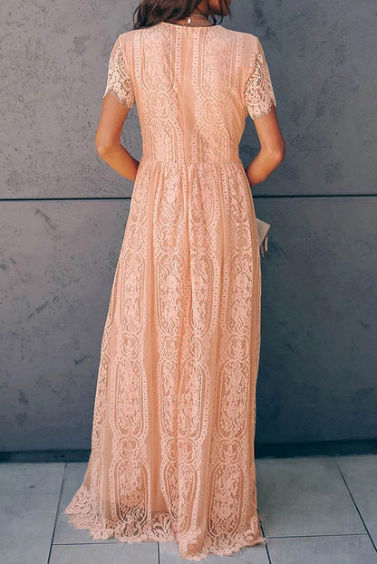 Scalloped Trim Lace Plunge Dress Trendsi 4729c67251f9420ab91b85f803156052-Max
