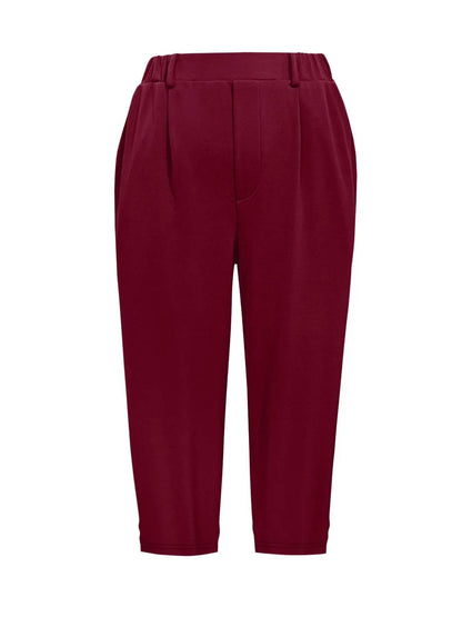 Pleated Detail Pants with Pockets Trendsi 474f8105dfc84a518f7c89699959047e-Max-Origin