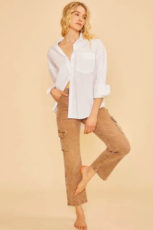 Annie Wear Straight Leg Jeans with Cargo Pockets Trendsi 47aed126-b34f-4077-95fc-bc3e44a00bfc-Max