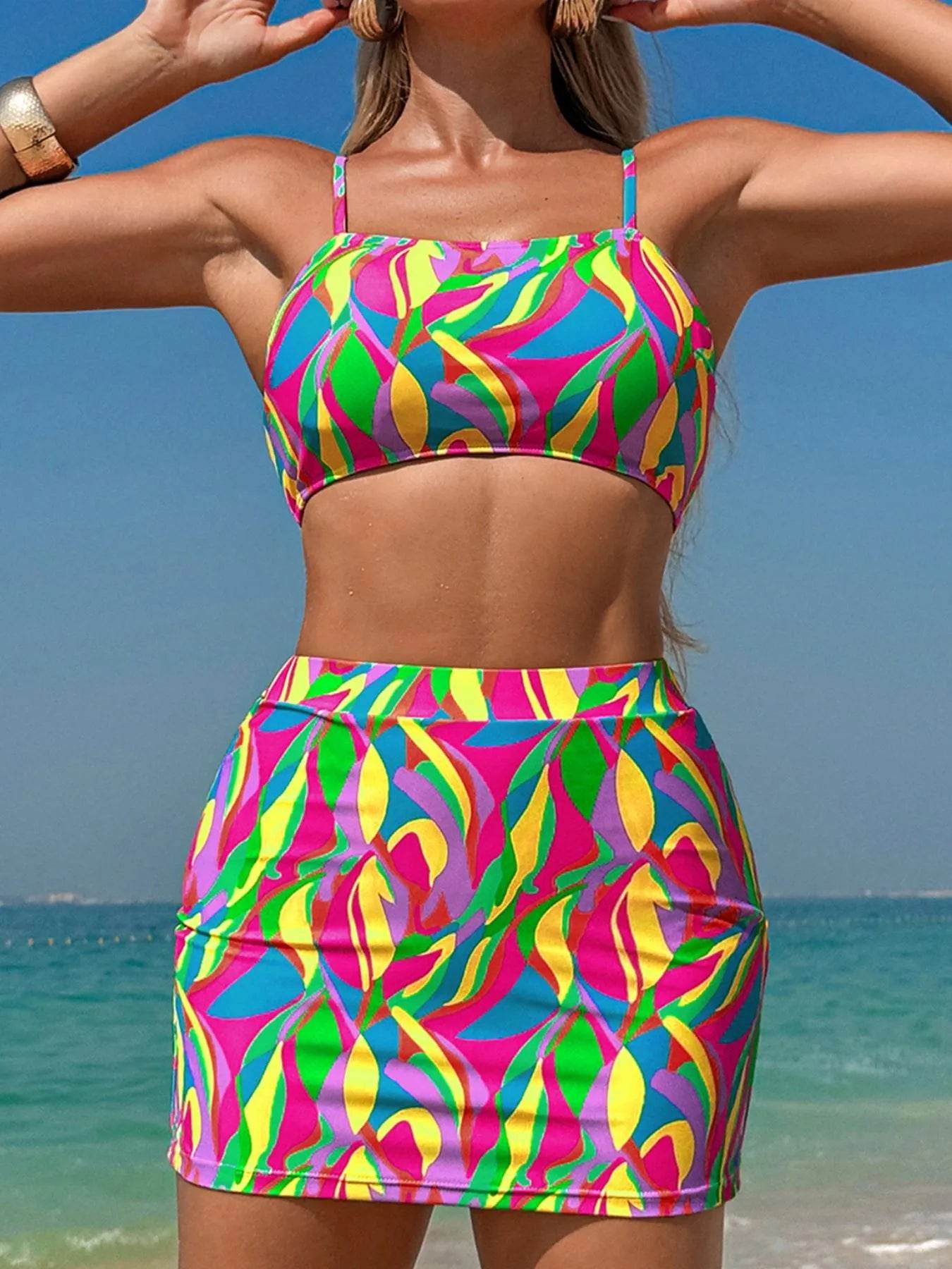 Multicolour Abstract Print Textured Spaghetti Strap High Waist Bikini Set Trendsi 47c2b44e-cc40-429c-a343-221f62b3117c-Max-Origin