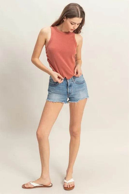 HYFVE Mineral Wash Rib Knit Tank Trendsi 47cfd82303594c5a901004fc79027fa2-Max-Origin