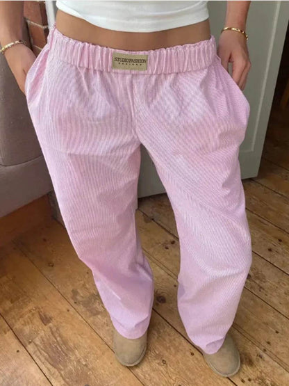 Elastic Waist Wide Leg Pants Pink Trendsi 482e46c2-4264-4206-9781-91912760f2d8-Max