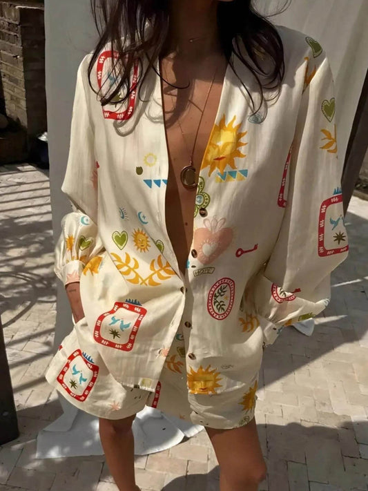 Button Up Long Sleeve Shirt and Shorts Set Trendsi 4865134f-4704-4a33-805e-15259260ac26-Max-Origin