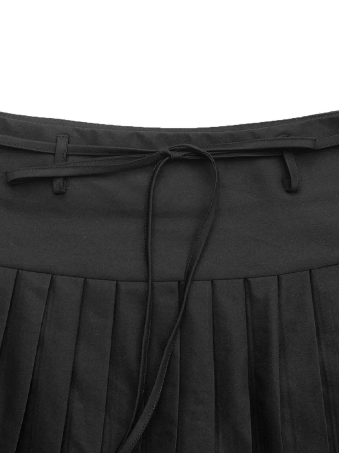 Tied Pleated Mini Skirt Trendsi 488f269c-0177-46d5-b79c-f3780409d9e6-Max-Origin