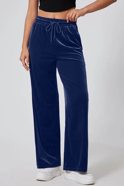 Drawstring Elastic Waist Straight Leg Pants Navy Trendsi 48c0ffee-b5a6-4231-830d-5fec7746dfea-Max