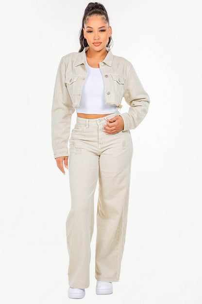 American Bazi High Waist Distressed Wide Leg Jeans Trendsi 48c7761b-952c-4004-9159-61ddfe90d682-Max