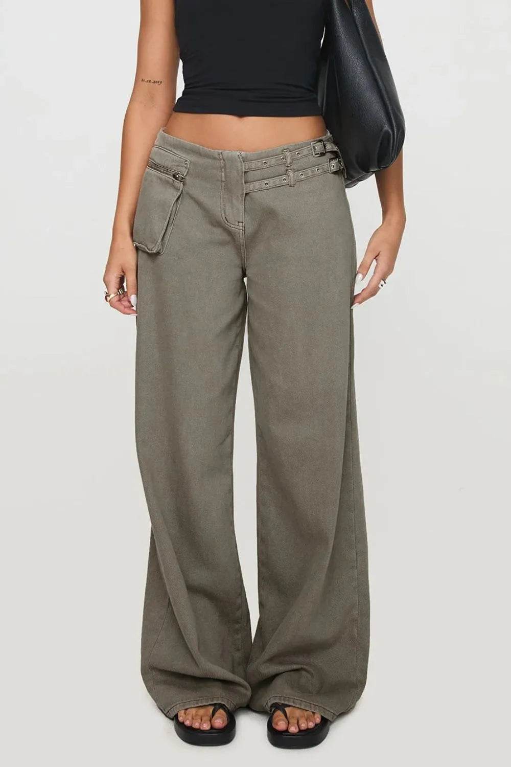 Wide Leg Jeans with Pockets Trendsi 494d8838-da87-4927-ac09-5e8d3934176f-Max