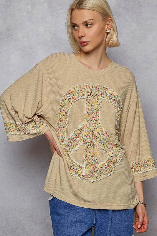 POL Floral Peace Patch Drop Shoulder T-Shirt Trendsi 49665426-86b6-4039-b825-d7adee8a9c11-Max-Origin