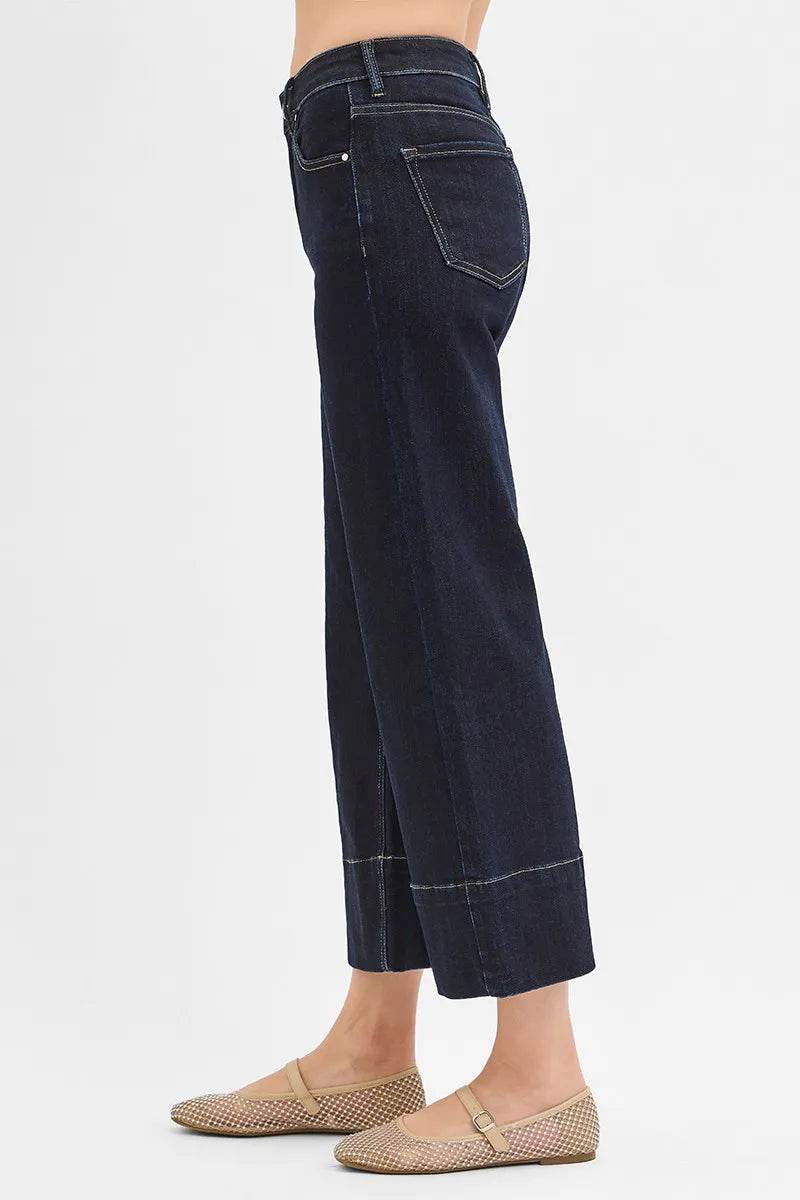 RISEN Tummy Control High Rise Crop Wide Seam Detailed Jeans Trendsi 49a673e600a44f2fb8a289e150efb8ba-Max-Origin