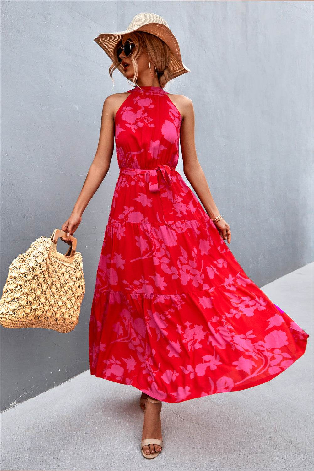 Printed Sleeveless Tie Waist Maxi Dress Rose Floral Trendsi 49a7deec14c24c8ea73d74a4048bfb8e-Max