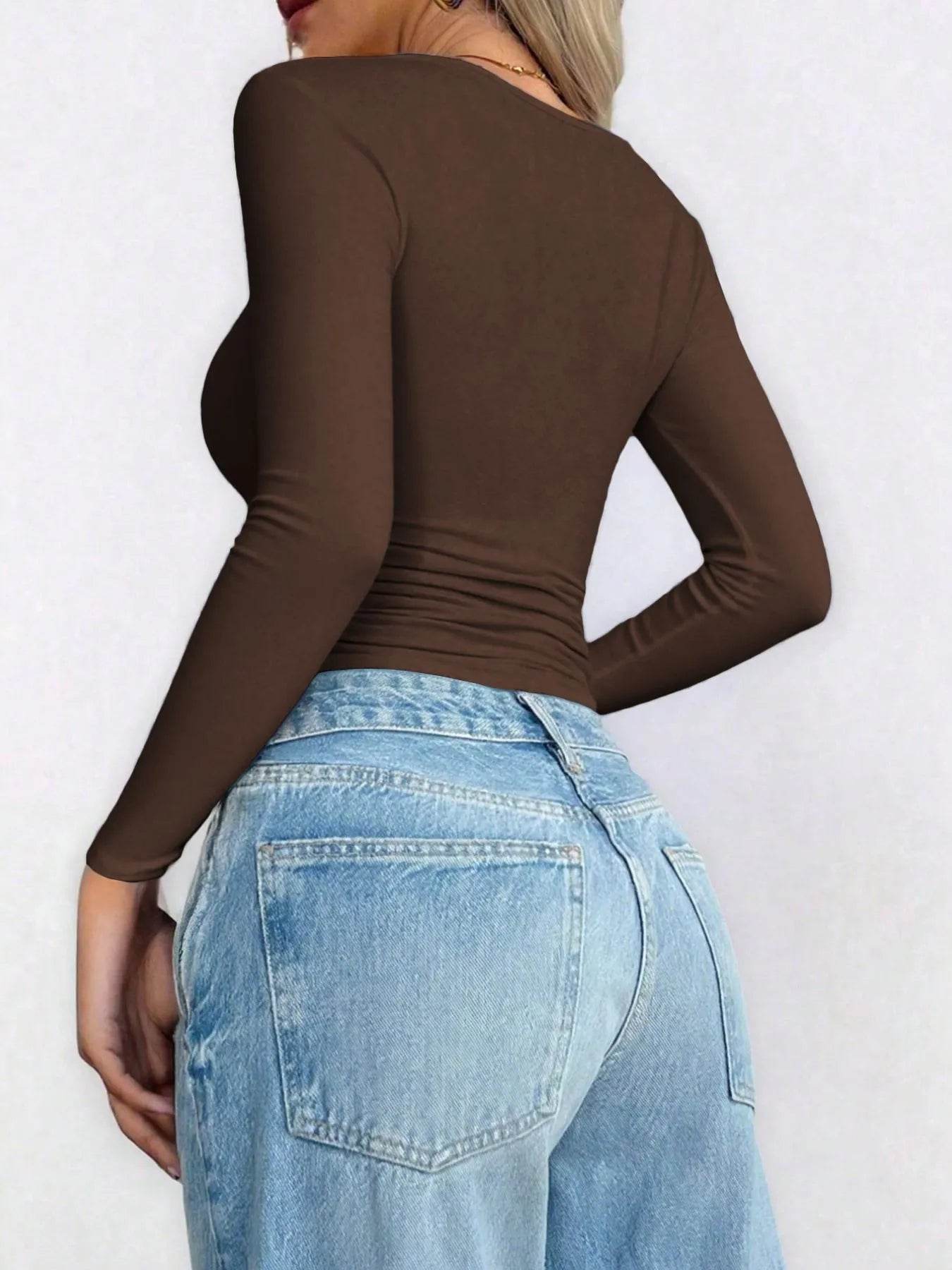 Scoop Neck Long Sleeve Fitted T-Shirt Trendsi 49a85021-7ac3-4dbc-b6b8-1696a38a398f-Max-Origin