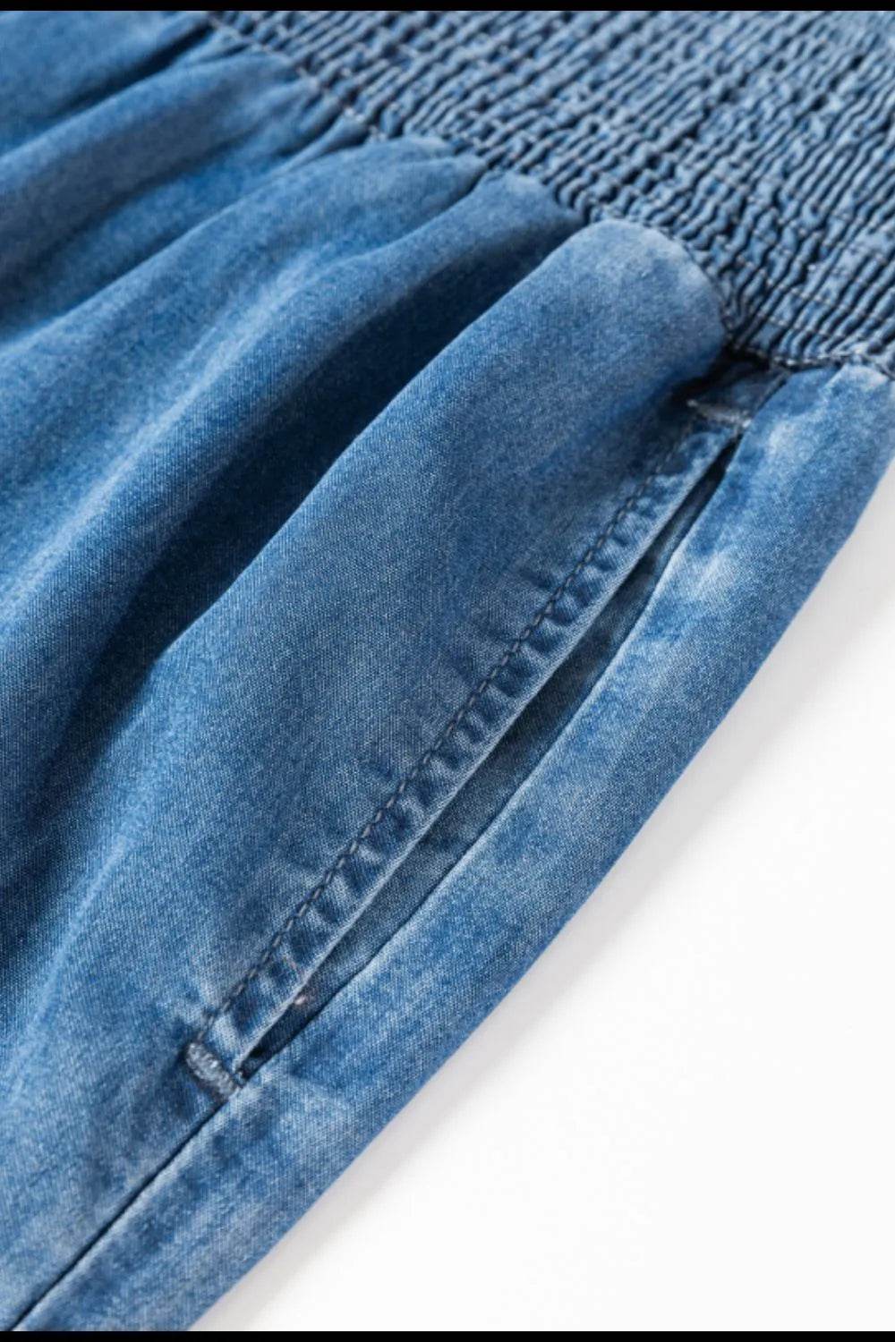 Smocked Wide Leg Jeans Trendsi 4a832ff1-3530-45e5-b515-9504b08bff2a-Max