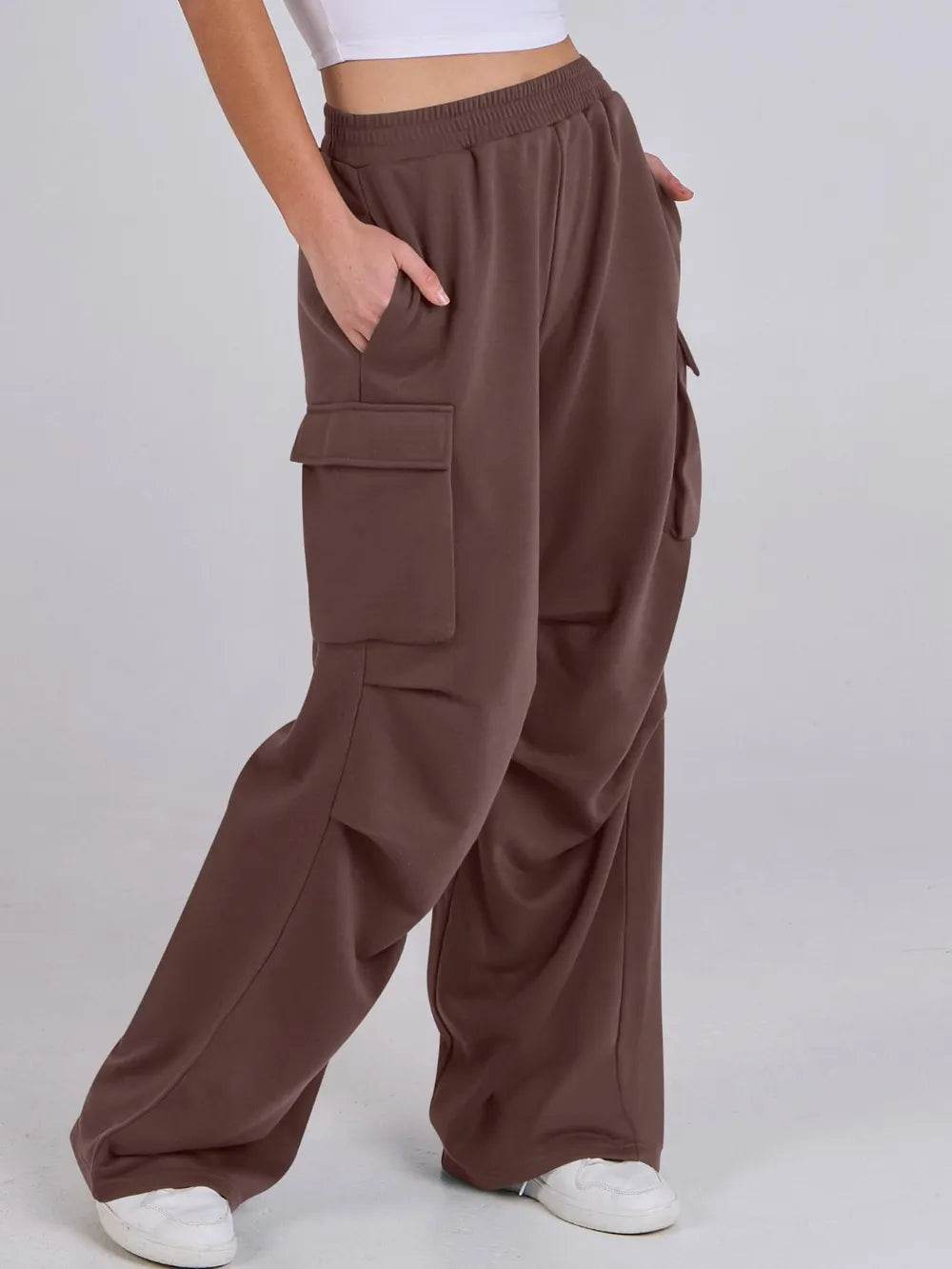 Elastic Waist Wide Leg Pants with Pockets Trendsi 4ac1a73a-d488-419a-96db-86751712ba1f-Max