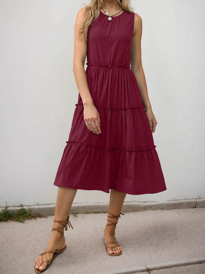Frill Tiered Midi Dress Trendsi 4ac2fcc0-ef7f-471f-ac9f-f0fb07bab42f-Max-Origin