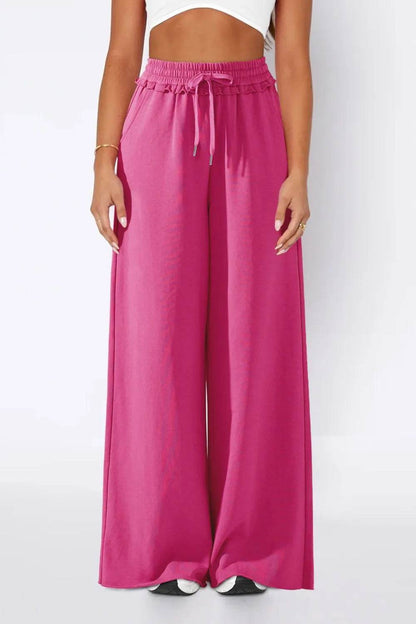 High Waist Wide Leg Pants Hot Pink Trendsi 4b266599-962c-476e-a4c0-9a0a430a6868-Max
