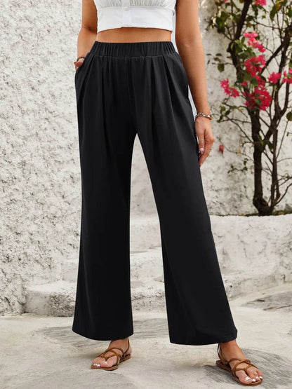 Elastic Waist Wide Leg Pants Black Trendsi 4b9b23f5-d86b-4cf5-85ce-e6f2076f6b07-Max