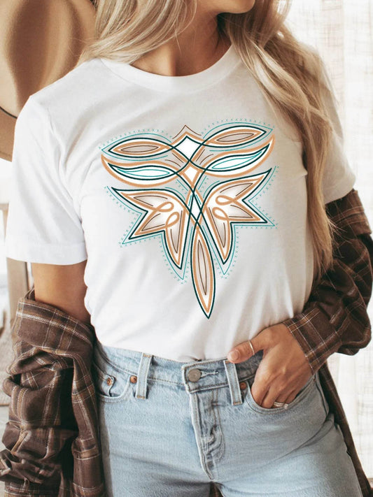 Graphic Round Neck Short Sleeve T-Shirt Trendsi 4ba505d3f87d4272b0c91d53e1a672f7-Max-Origin