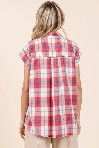 Mittoshop Mineral Wash Plaid Button Down Shirt Trendsi 4bb8b812-0854-4a20-8d61-320115b94225-Max
