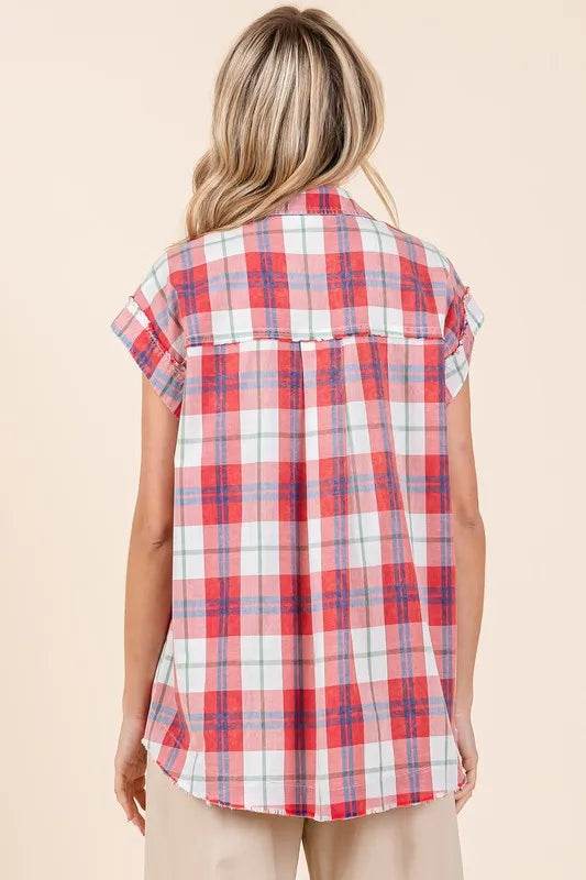 Mittoshop Mineral Wash Plaid Button Down Shirt Trendsi 4bb8b812-0854-4a20-8d61-320115b94225-Max
