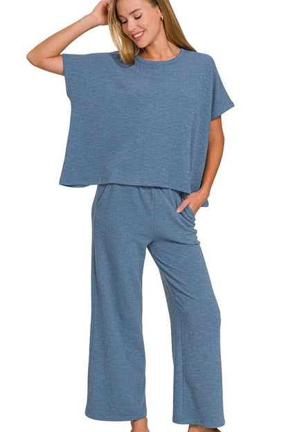 Zenana Cotton Slub Top & Pants Set DUSTY BLUE Trendsi 4bd3f051-7bb4-4be7-a78a-e3c51df70596-Max-Origin