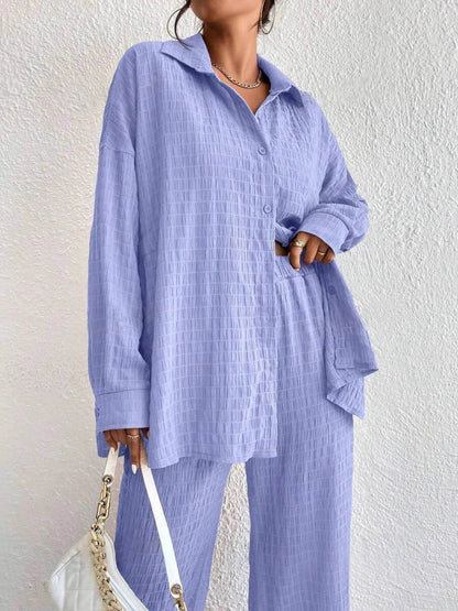 Button Up Long Sleeve Shirt and Pants Set Trendsi 4be65d5369bf4c02a97dbbd8abdef1d2-Max-Origin