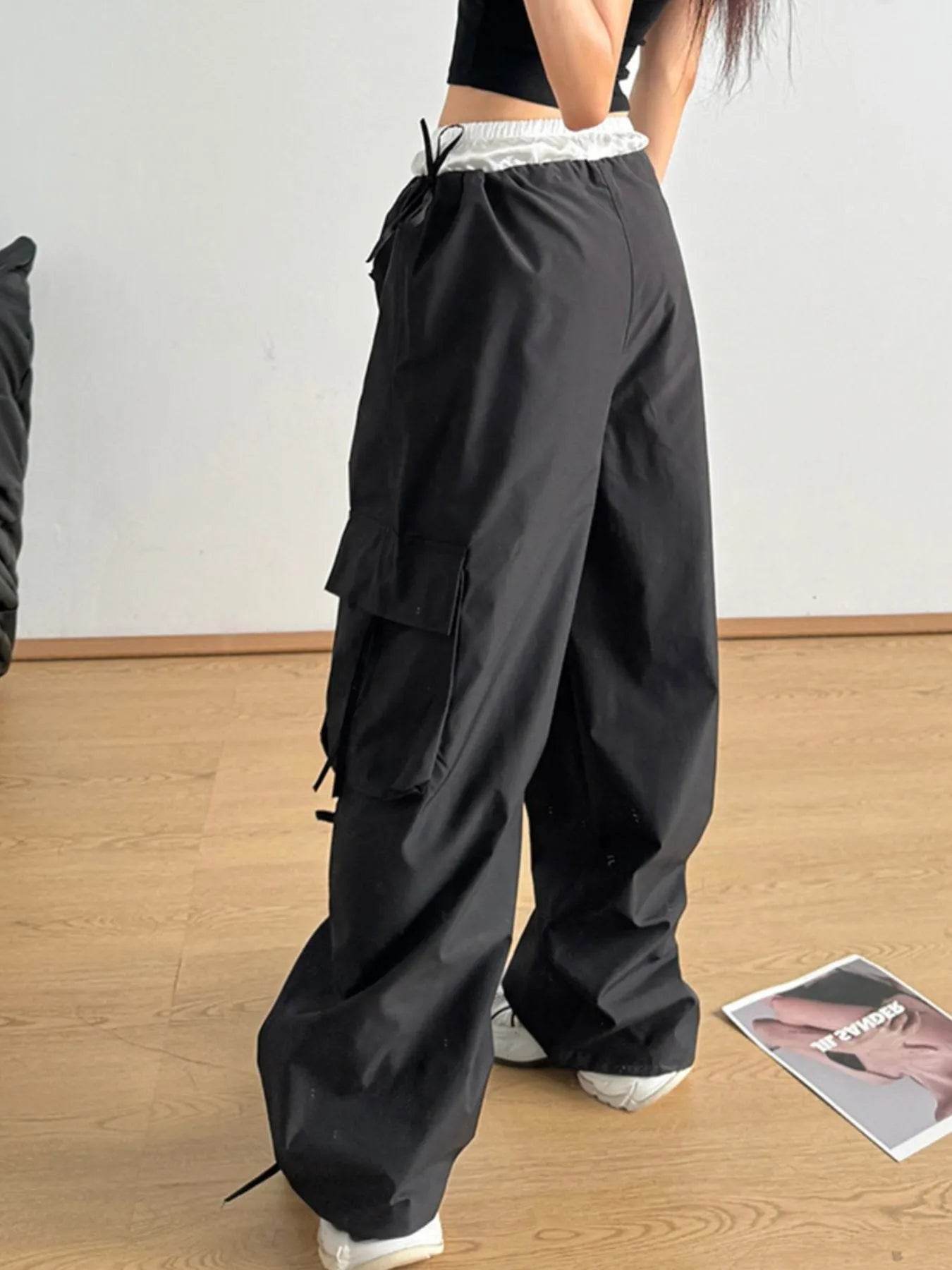 Cargo Wide Leg Pants with Bow Tie Details Trendsi 4bec89e5-7616-4efc-8ab3-93bcacd63bf2-Max-Origin
