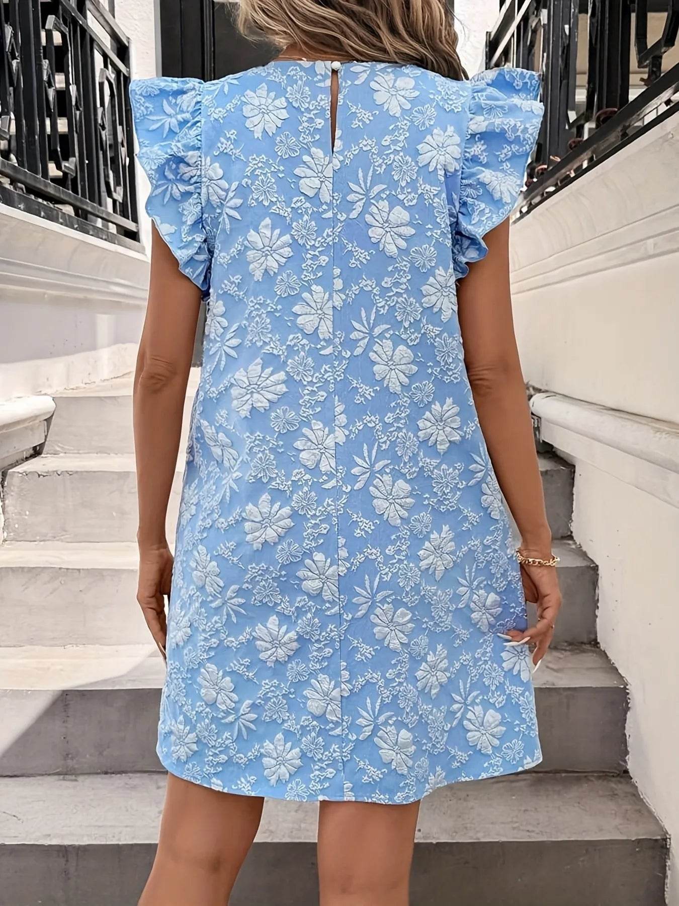 Floral Ruffle Sleeve Summer Dress Trendsi 4c3183f0756b4219981ccc5ebd54ac6b-Max-Origin