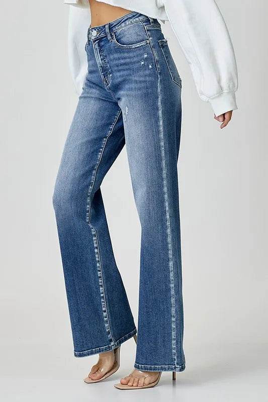 RISEN High Waist Jeans with Pockets Trendsi 4c3f7051-5d25-47fe-aad6-76c72667aed1-Max